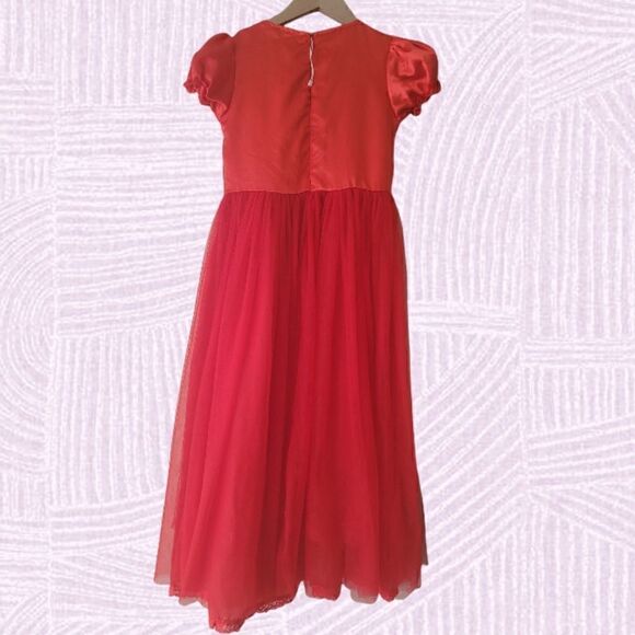GirlsâRedâDress withâFauxâPearlsâ-âNWOT - Picture 5 of 6